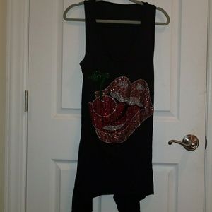Rhinestone tank top